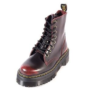 Dr. Martens Jadon Arcadia Leather Platform Boots US 10 UK 8 Cherry Red